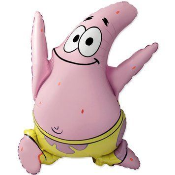 Фольгована куля фігура Flexmetal Патрик - Sponge Bob 16721 фото