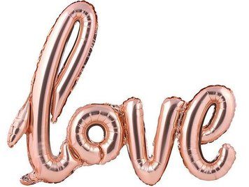 Фольгований напис "LOVE" рожеве золото каліграфія 11223 фото