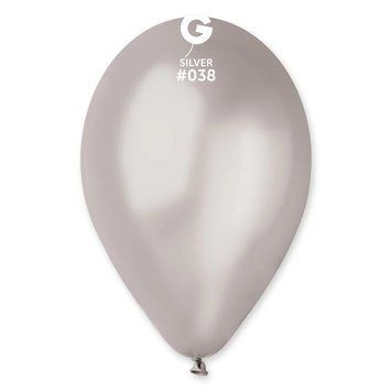 Кулька латексна Gemar GM110 - срібло 12'-30см 01144 фото