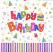 Серветки "Happy Birthday колпачки-тортик" АКЦІЯ 01501 фото 1