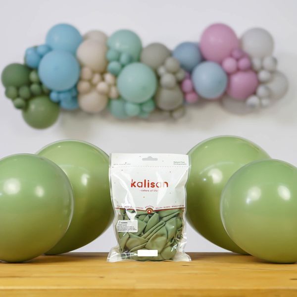 Куля латексна Kalisan "Pastel" - евкаліптова 12' 10159 фото