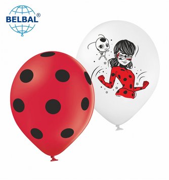 Латексні кульки Belbal "Леді Баг" 30 см 12" (25 шт.) 14927 фото