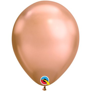 Куля латексна Qualatex Chrome (11') - рожеве золото АКЦІЯ 09269 фото