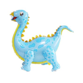 Фольгована куля Хлодячка Китай "Динозавр" - блакитний чотири ніжки АКЦІЯ 09436 фото
