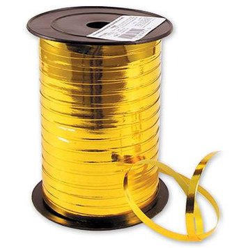 Стрічка-тасьма для куль "Боско" - золото металік 0.5 см (110 м) 02008 фото
