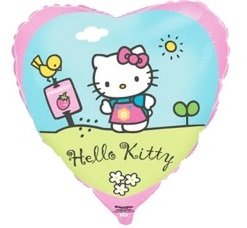 Фольгована кулька (серце) Flexmetal Hello Kitty18" 15012 фото