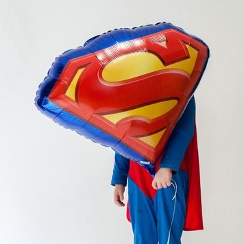 Фольгована кулька (фігура) Китай Емблема Супермен Super man 14744 фото