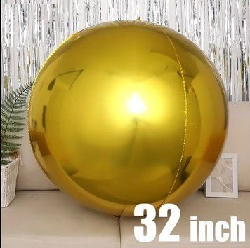 Фольгована куля Китай "Сфера Гігант" - Золото 32" АКЦІЯ 04600 фото