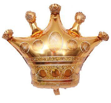 Фольгированная Фигура Китай "Корона" (золото) средняя 75см*70см 03073 фото