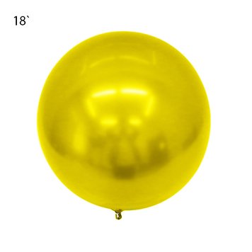 Куля Bubbles "Metallic" 18` - жовтий АКЦІЯ 09151 фото
