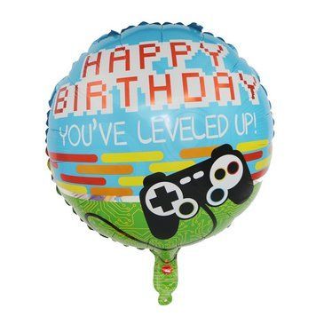 Фольгированный Круг Китай &laquo;Happy Birthday. Джойстик&raquo; 18' 05788 фото