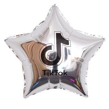 Фольгированный шар Звезда Китай "TikTok-серебро" 10967 фото