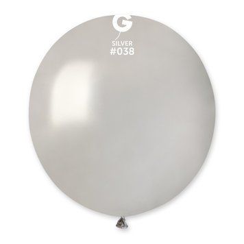 Шар латексный Gemar GM150 - серебро 19' 03444 фото