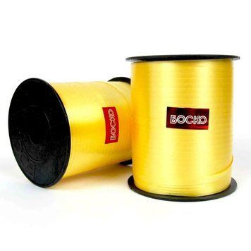 Лента-тесьма для шаров "Боско" - желтая 0.5 см (225 м) 01479 фото