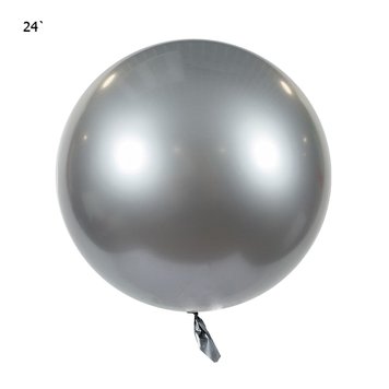 Куля Bubbles "Metallic" 22` - срібло АКЦІЯ 09158 фото