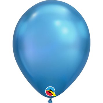 Латексна куля Qualatex Chrome (7`) - блакитний АКЦІЯ 08048 фото