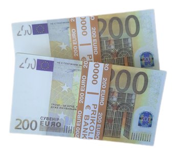 Сувенірні гроші - "200€" 04060 фото