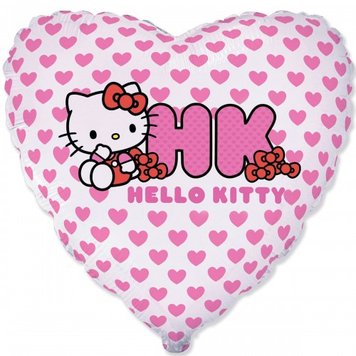 Фольгована кулька (серце) Flexmetal Hello Kitty HK 18" 15384 фото