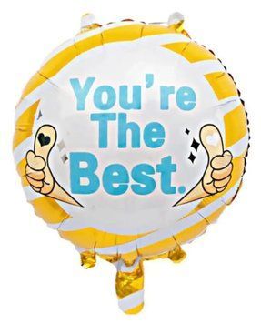 Фольгированный Круг Китай "Your re the best" 18' 02490 фото