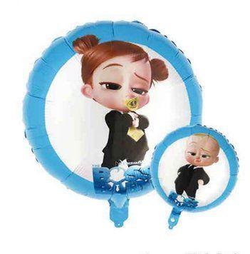Фольгированный шар Китай Круг Baby boss girl boy 18" 14711 фото