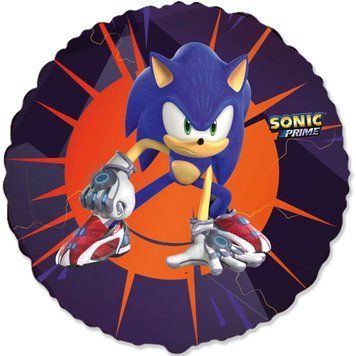 Фольгированный шар Flexmetal Круг Соник - Sonic 18" 16707 фото