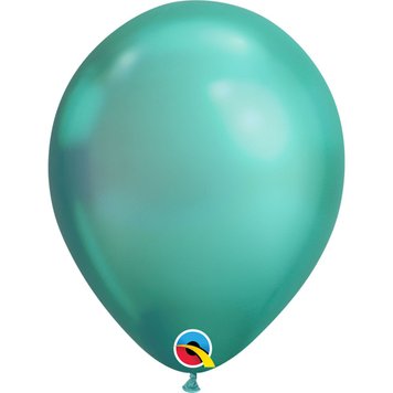 Латексна куля Qualatex Chrome (11') - зелений АКЦІЯ 05888 фото
