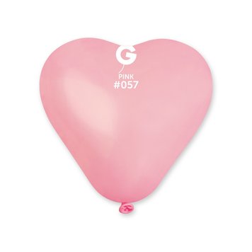 Латексна кулька серце Gemar CR17 (44 см) - рожевий 25 шт. 17" 14568 фото