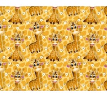 Упаковочная Бумага (5 листов) "Жирафы" (70*100 см)