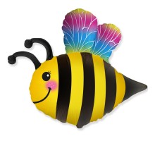 Фольгированный шар фигура Flexmetal "Пчела с крыльями" (78*82)