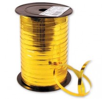 Лента-тесьма для шаров "Боско" - золото металлик 0.5 см (110 м)