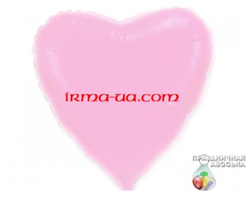 Шар Flexmetal сердце «Розовое перламутровое» 18'