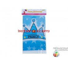 Скатерть с рисунком «Prince корона голубая» 108х180 см