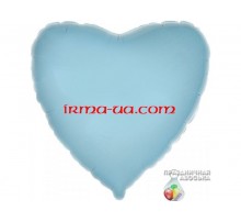 Фолльгированный шар Сердце Китай - «Голубая» 18'