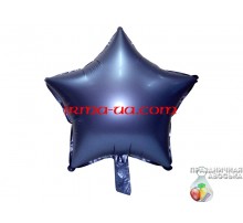 Фольгированная Звезда Китай (Сатин) "Синяя" 18'
