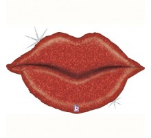 Фольгированный Шар-Фигура Grabo "Перламутровые губы" 99 см