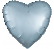 Фольгированный Шар-Сердце Anagram Светло-Голубой 18` сатин