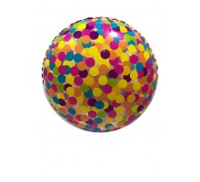 Фольгированный шар круг Арт-SHOW  "Цветное конфетти " (на прозрачном) 18`