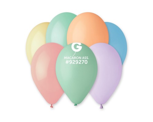 Кулька Латексна Gemar G90 "Macaron" - асорті 10'