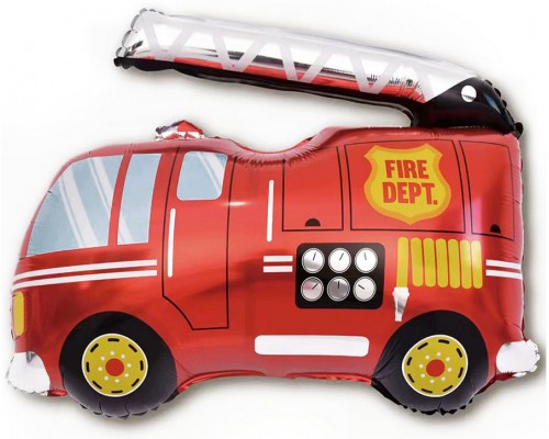 Фольгированная Фигура Китай "Пожарная машина" 80см*87см