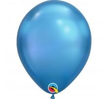 Латекскный Шар Qualatex Chrome (7`) -  голубой