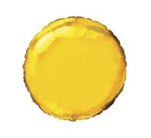 Фольгированный Шар Flexmetal Круг 9` золото
