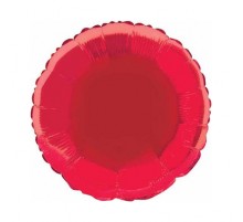 Фольгированный Шар Flexmetal Круг 9` красный