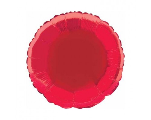 Фольгированный Шар Flexmetal Круг 9` красный