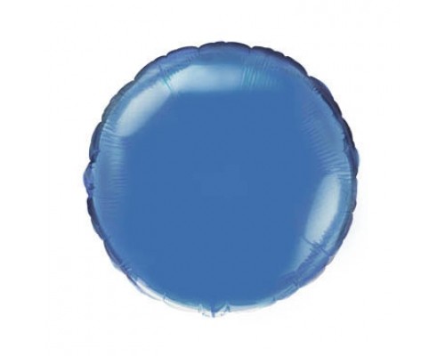 Фольгированный Шар Flexmetal Круг 9` синий