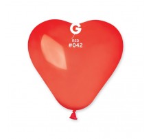 Латексный шар-сердце Gemar CR6 (16 см) - красный