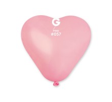 Латексна кулька серце Gemar CR17 (44 см) - рожевий 25 шт. 17"