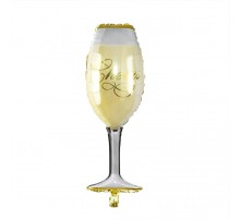 Фольгированный шар Фигура Китай "Бокал шампанского Cheers"
