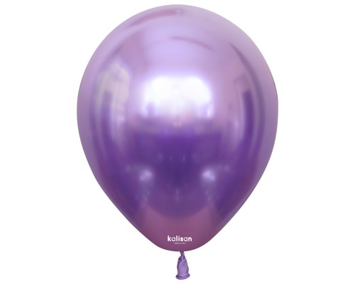 Куля латексна Kalisan "Хром" - фіолетова 12'