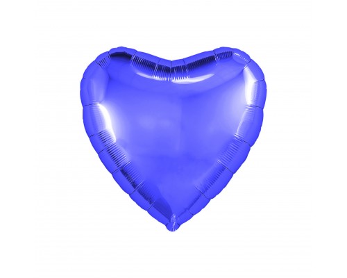 Фольгированное сердце Китай "Мини" 10" - синее