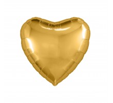 Фольгированное сердце Китай "Мини" 10" - золото